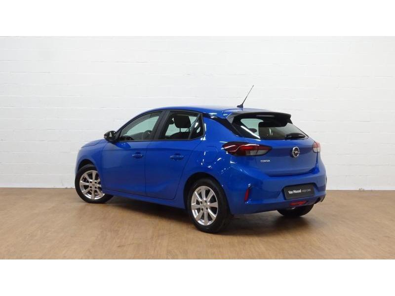 Opel Corsa 1.2 Edition+Apple carplay+camera+parkeerhulp acht, Auto's, Stof, Gebruikt, 1199 cc, Blauw