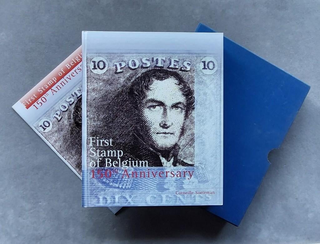 FILATELIE "First Stamp of Belgium, 150th Anniversary" NE+FR, Neuf, Enlèvement ou Envoi, 19e siècle, Corneille Soeteman