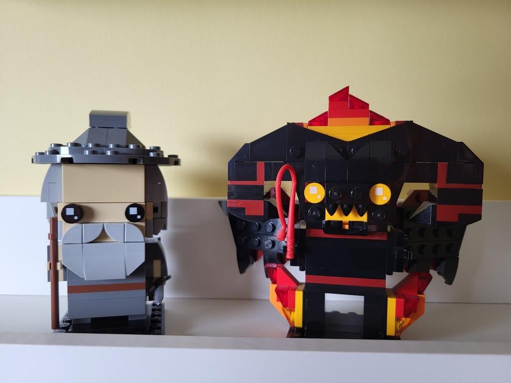 Lego 40631 Brickheadz Lord of the rings: Gandalf & Balrog, BrickHeadz, Lego, Compleet, Ophalen of Verzenden