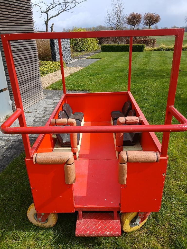 Bolderkar met zitjes, Ophalen, Gebruikt