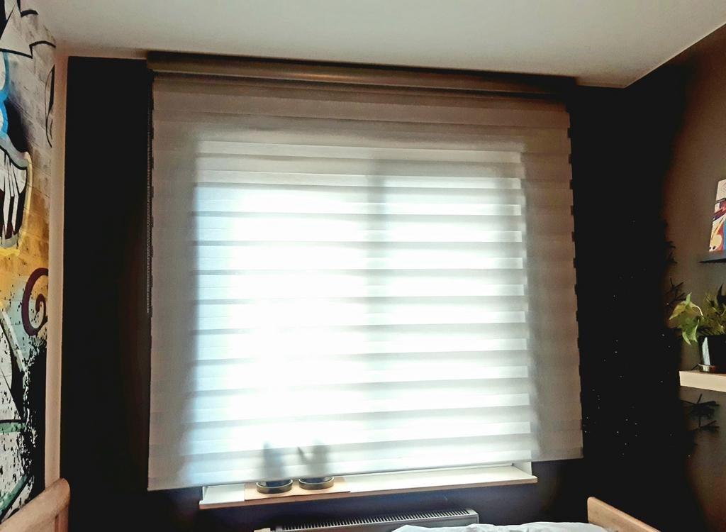 Duo rolgordijn 150 x 210, Huis en Inrichting, Ophalen, Wit