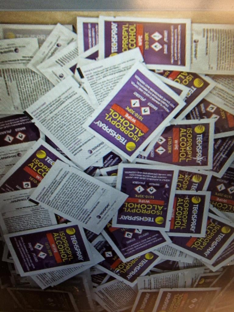 Techspray Alcohol cleaning wipes, Ophalen of Verzenden