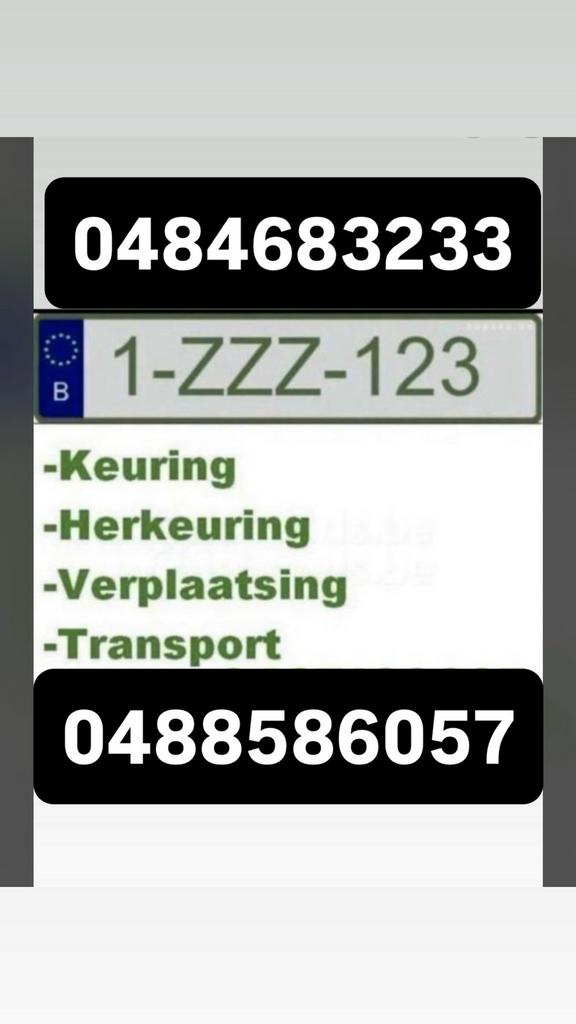 Z PLAAT 24/7 KEURING, Auto-onderdelen, Trekhaken, Ophalen of Verzenden