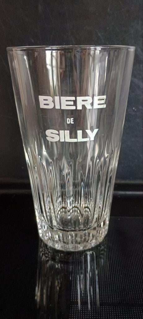 Bière de Silly, oud bierglas, Ophalen of Verzenden