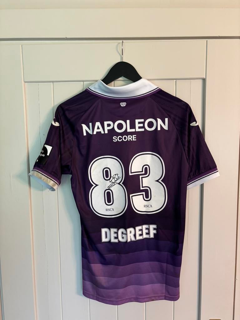 Matchwornshirt Tristan Degreef RSCA, Ophalen, Zo goed als nieuw, Shirt