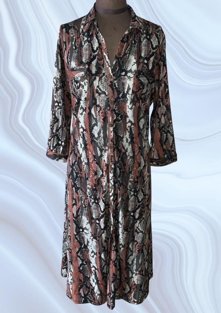 Jurk K-Design xxl, Kleding | Dames, Overige kleuren, Verzenden, Maat 46/48 (XL) of groter, Onder de knie