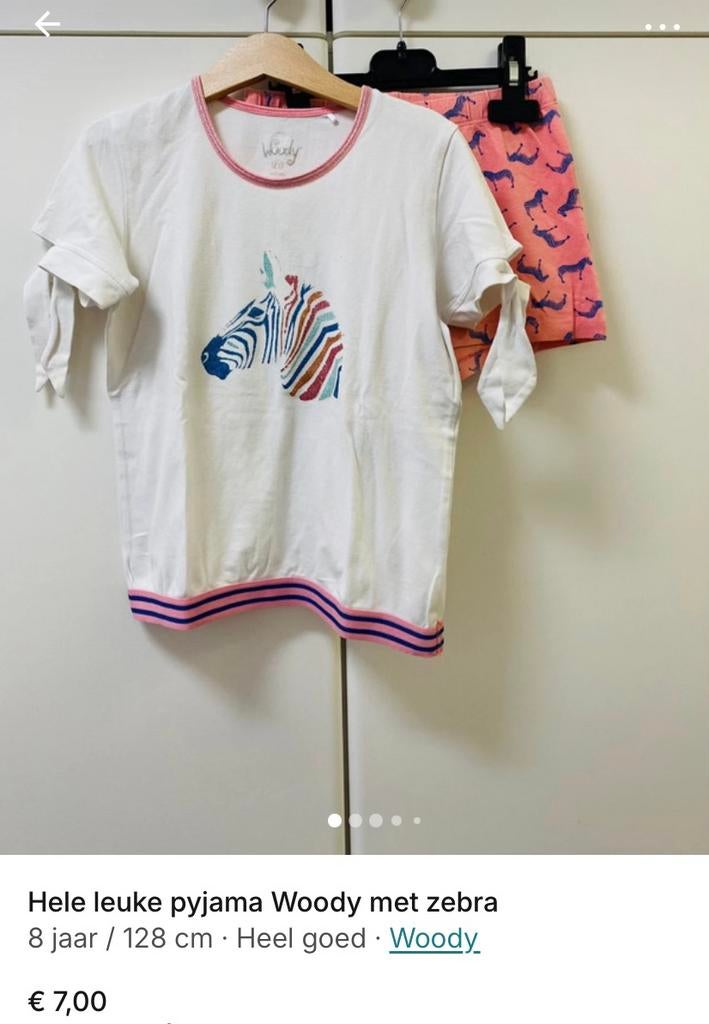 Woody pyjama’s zomer - meisjes 128 / 8 jaar, Kinderen en Baby's, Ophalen of Verzenden, Gebruikt, Meisje, Nacht- of Onderkleding