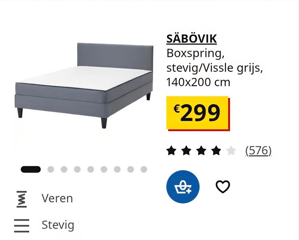 Boxspring 2 personen, Ophalen, Overige materialen, Tweepersoons, 140 cm