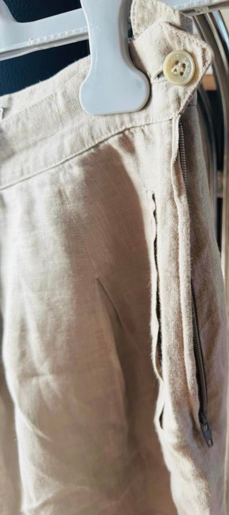 Emporio Armani midirok - 100% linnen - natuurlijk beige, Ophalen of Verzenden, Zo goed als nieuw, Beige