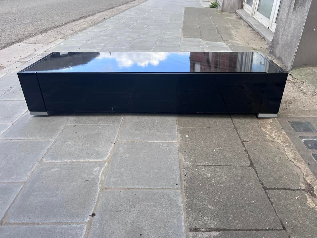 Meuble tv noir, Maison & Meubles, Enlèvement ou Envoi, Utilisé