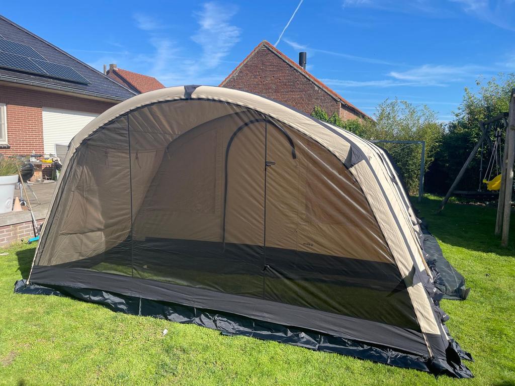 Obelink Miami 6 easy air donkere slaapbcabine+Bagagewagen, Caravans en Kamperen, Tenten, Ophalen, Zo goed als nieuw, Tot en met 6