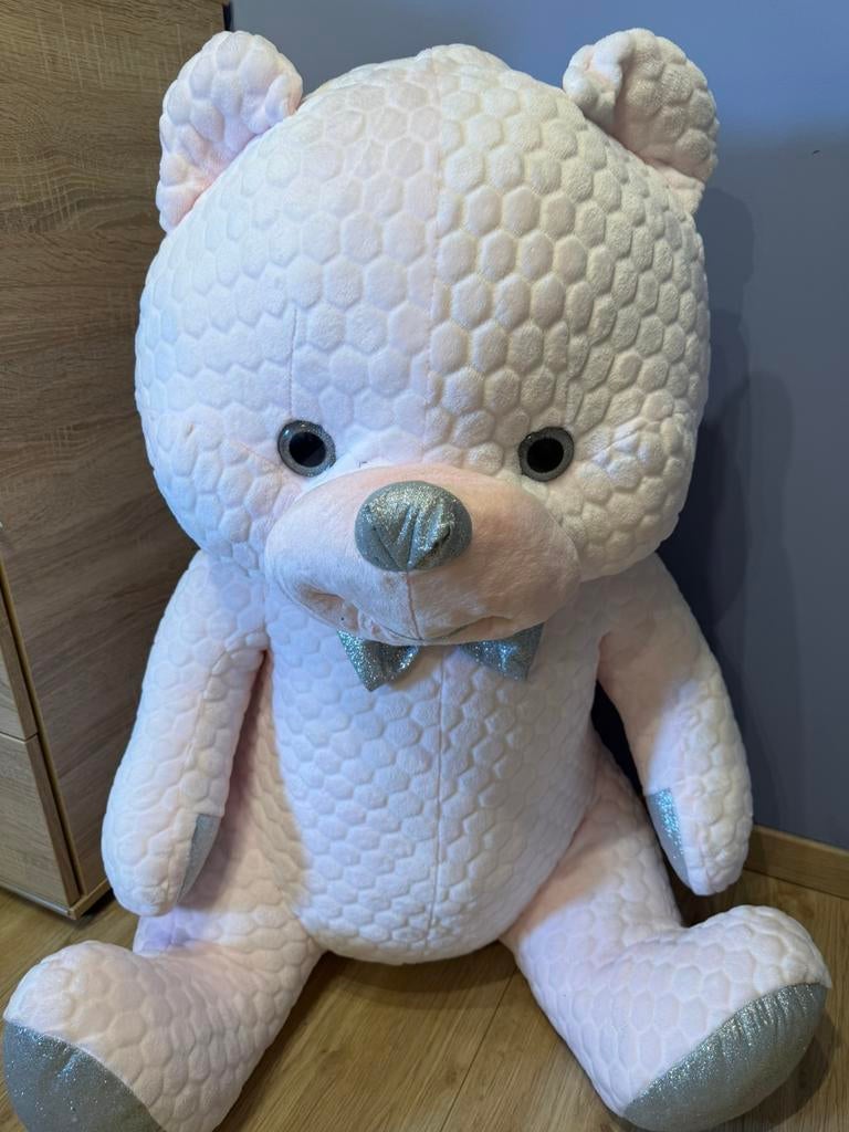 Roze knuffelbeer, Kinderen en Baby's, Kraamcadeaus en Geboorteborden, Ophalen, Zo goed als nieuw