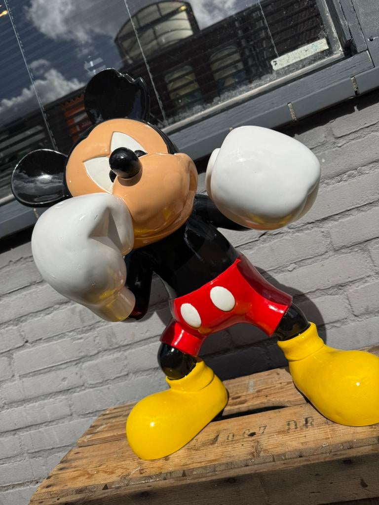 Mickey Mouse beeld als bokser, Verzamelen, Ophalen, Mickey Mouse, Zo goed als nieuw