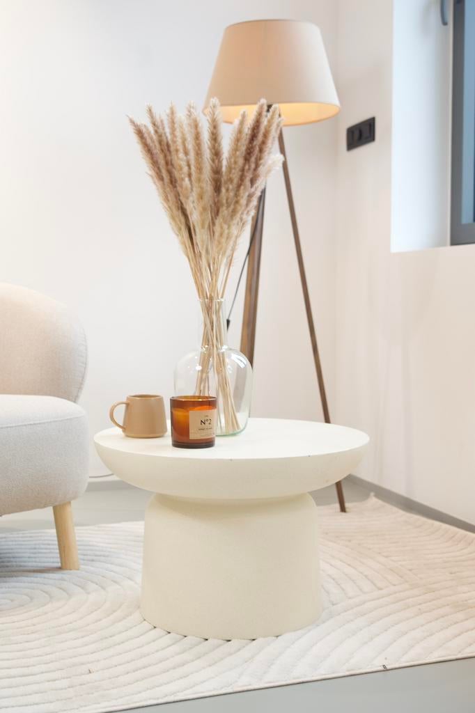 Table basse beige, Maison & Meubles, Enlèvement, Utilisé, Beige