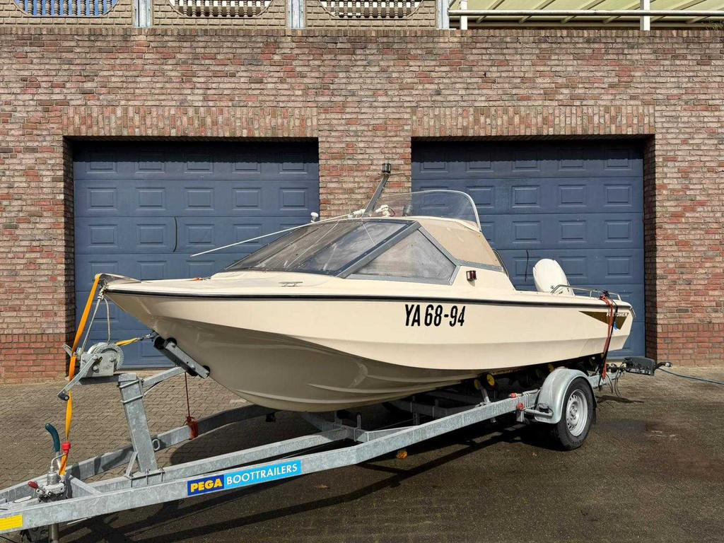 Fletcher 178 Speedboot + 75 pk Evinrude E-TEC + Trailer, Gebruikt, Benzine