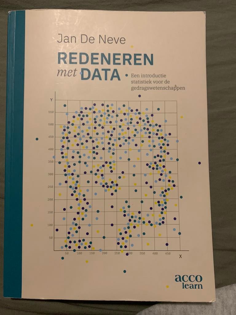 Statistiek: redeneren met data, Boeken, Studieboeken en Cursussen, Ophalen of Verzenden, Zo goed als nieuw