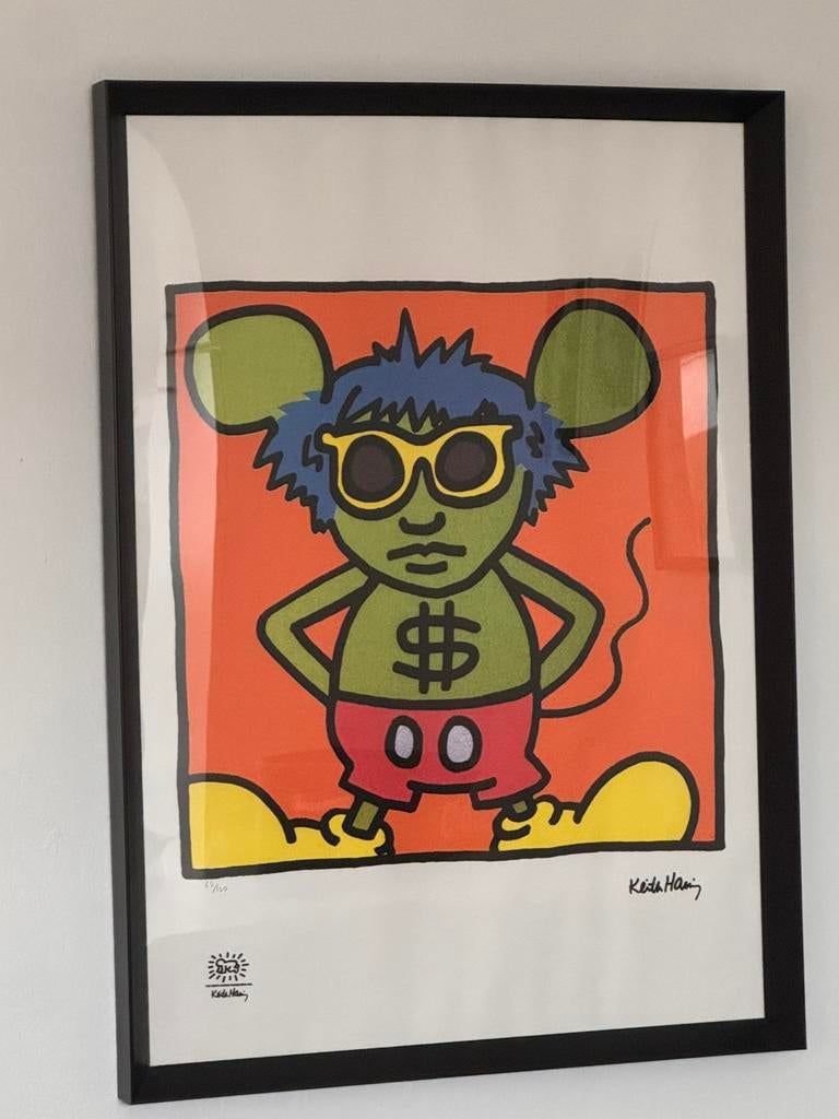 Keith Haring litho - Andy Mouse, Enlèvement ou Envoi