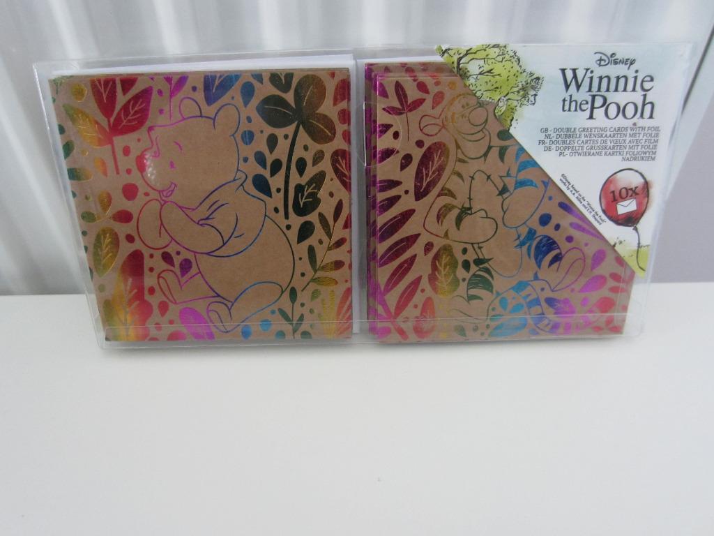 Wenskaarten Winnie de Poeh 10 stuks, Verzamelen, Ophalen of Verzenden, Nieuw