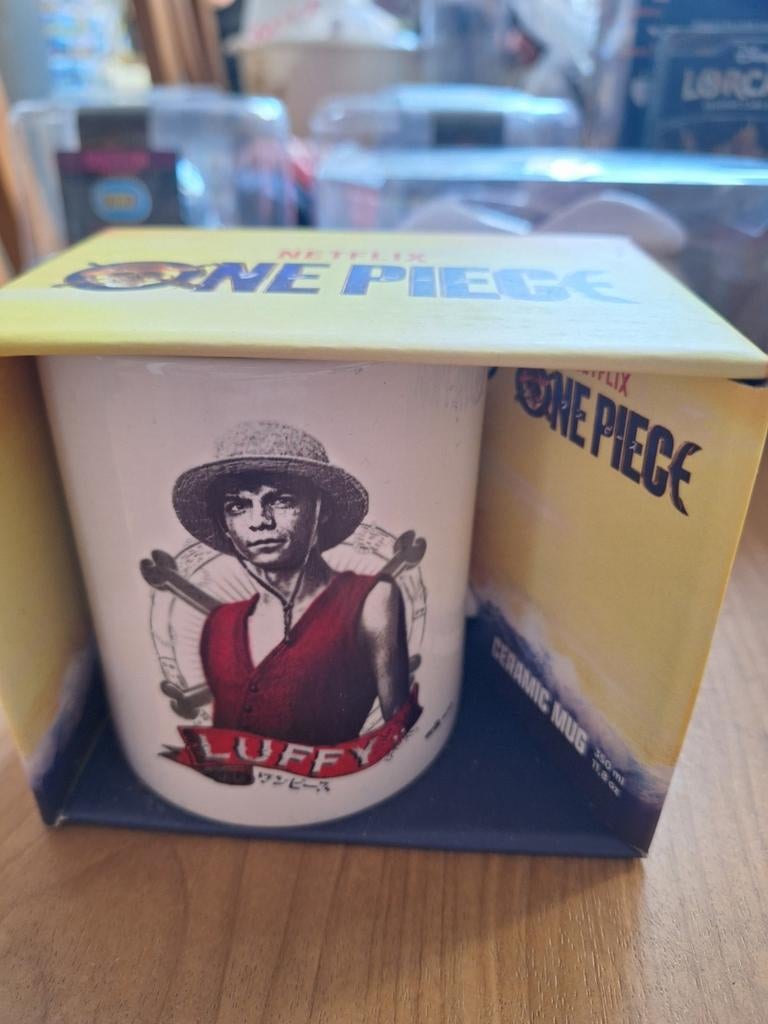 One piece mok luffy, Keramiek, Nieuw, Ophalen of Verzenden, Overige stijlen