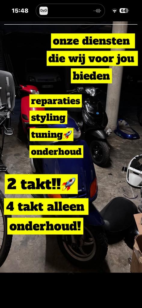 scooter reparatie, Motoren, Tuning en Styling, Ophalen