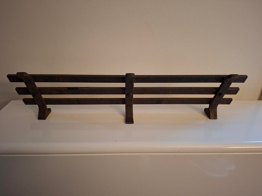 Massief smeedijzeren open haard houtrekje, Gebruikt, Minder dan 30 cm, Overige typen, Minder dan 60 cm