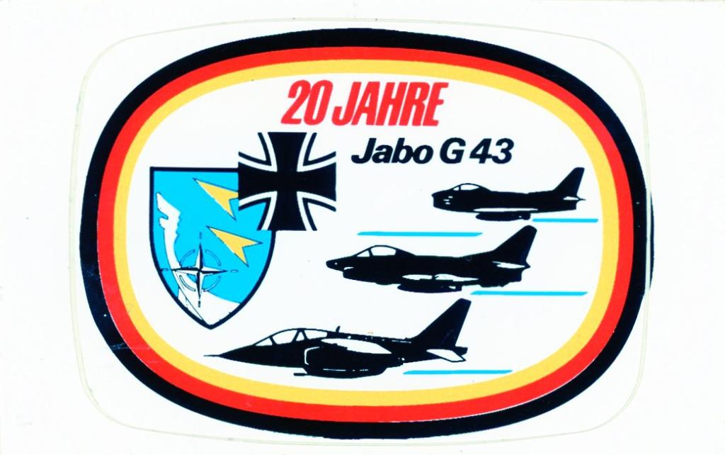 zelfklever Luftwaffe - JaBo G 43, Verzamelen, Militaria | Algemeen, Verzenden, Luchtmacht, Overige typen