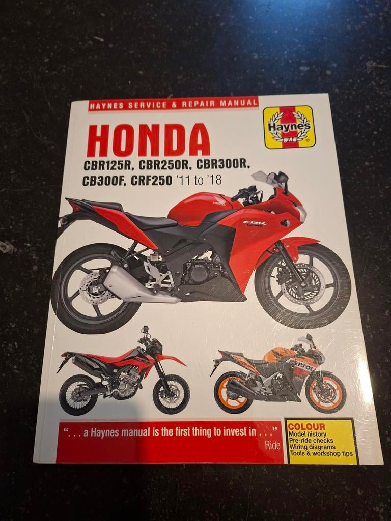 Haynes Manual - Honda CBR125R, CBR250R, CBR300R, .. '11 -'18, Enlèvement, Comme neuf