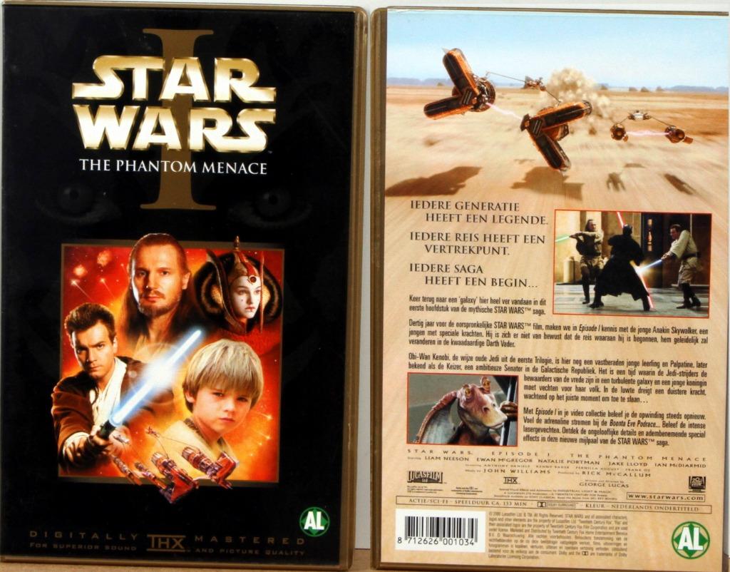 Video VHS: Star Wars "The Phantom Menace I", Collections, Star Wars, Enlèvement ou Envoi, Utilisé