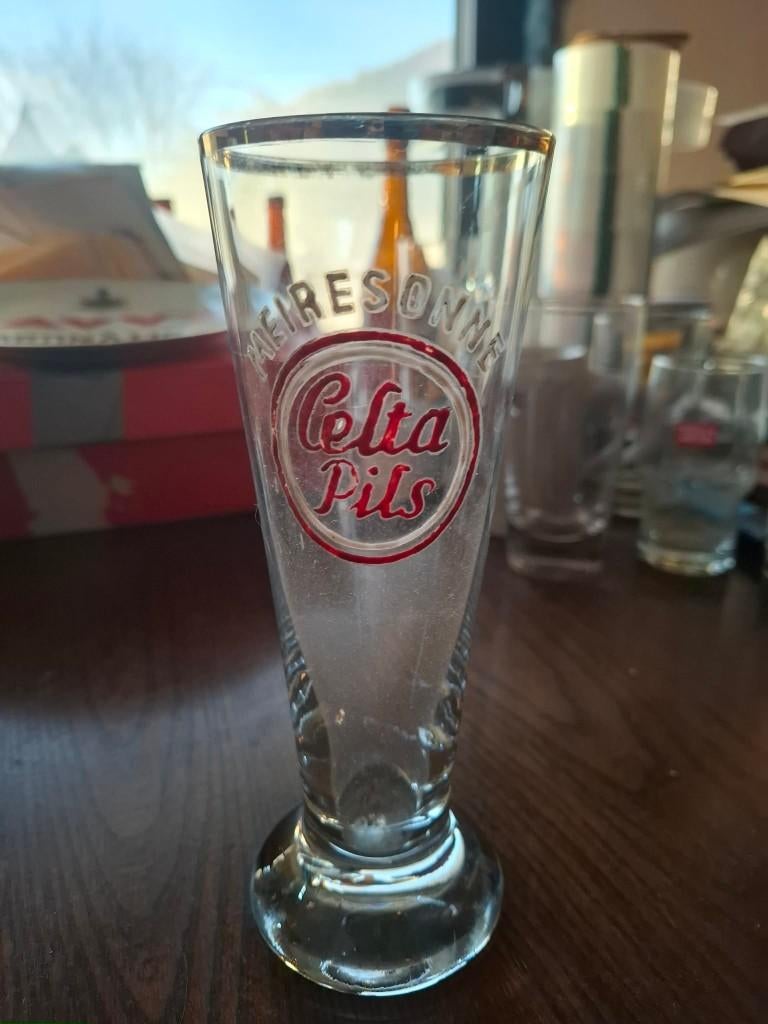 Celta Meiresonne geëmailleerd glas, Verzenden, Gebruikt, Glas of Glazen, Overige merken