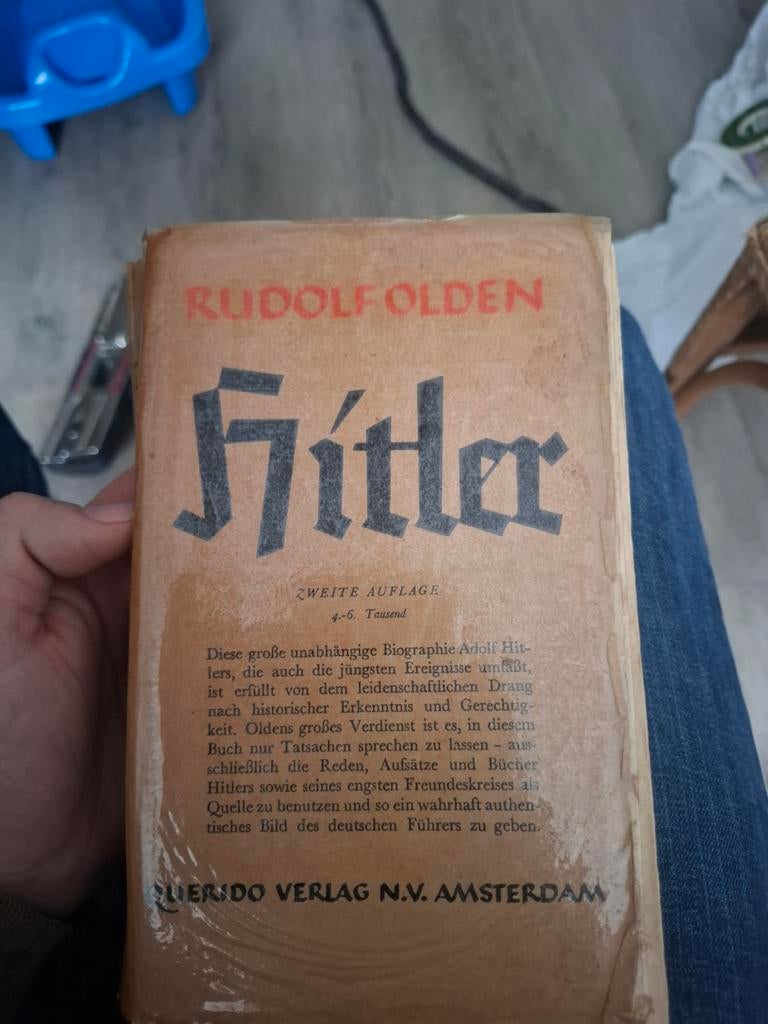 Hitler – Rudolf Olden (1936), Verzamelen, Militaria | Tweede Wereldoorlog, Ophalen of Verzenden