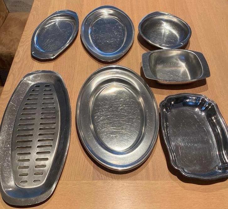 Inox schotel, Ophalen, Gebruikt, Inox, Overige typen