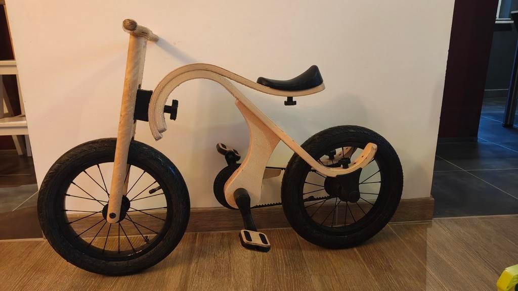 Leg&Go loopfiets + add-on pedalen hout, Ophalen, Gebruikt, Minder dan 16 inch, Leg&go