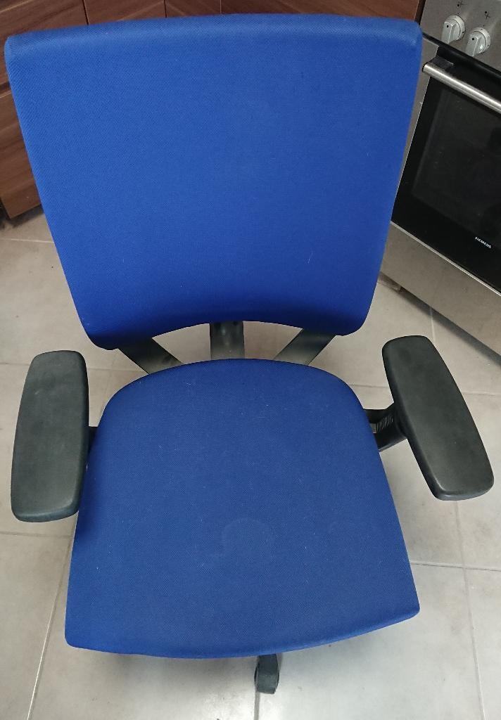 Fauteuil de bureau Comforto – ergonomique – bleu marine, Huis en Inrichting, Bureaustoelen, Gebruikt, Bureaustoel, Blauw, Ergonomisch