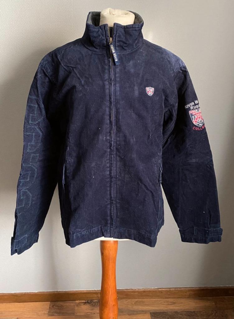 Donkerblauwe jas River Woods maat M, Kleding | Dames, Maat 38/40 (M), River Woods, Gedragen, Verzenden