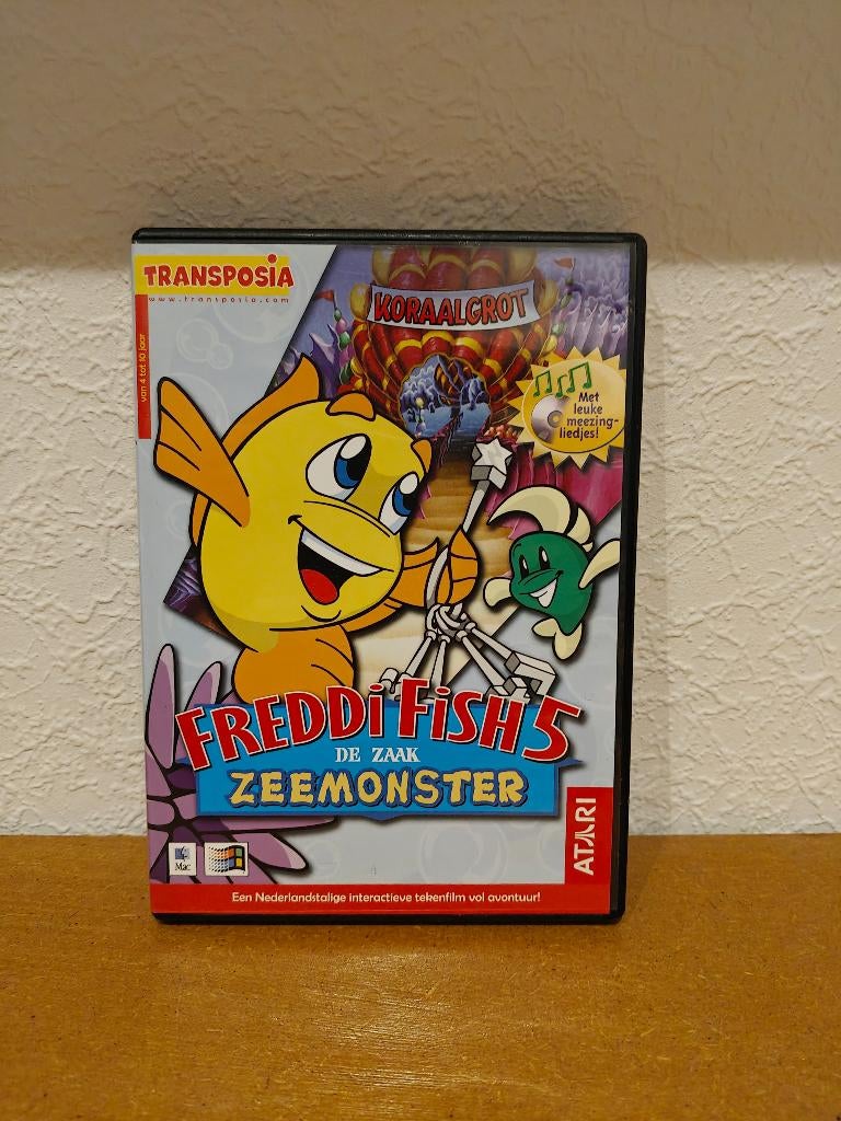 Freddi Fish 5 De zaak Zeemonster PC, Games en Spelcomputers, Games | Pc, Puzzel en Educatief, Gebruikt, 1 speler, Ophalen of Verzenden