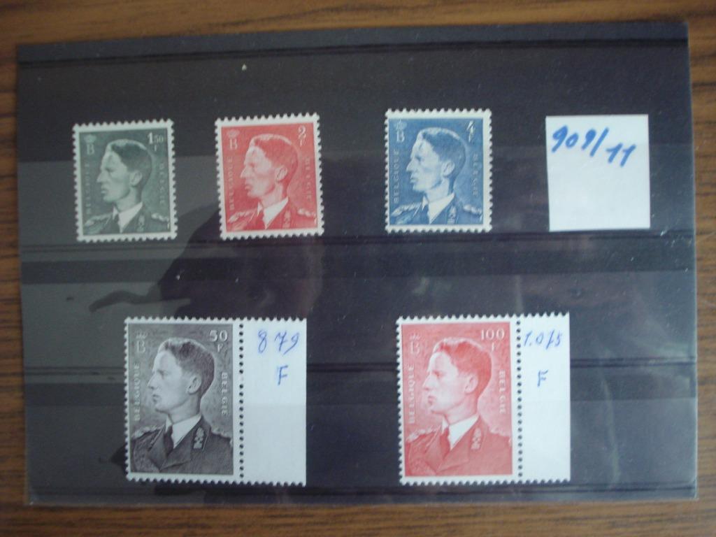 TIMBRES DU ROI BAUDOUIN 1ÈRE EFFIGIE 1953/57, Collections, Enlèvement ou Envoi, Neuf