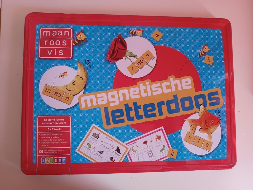 Magnetische letterdoos speel, Ophalen of Verzenden, Zo goed als nieuw, Ontdekken