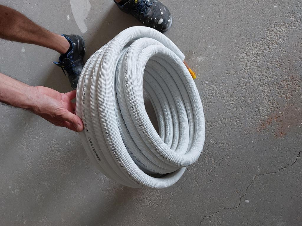 8m Geïsoleerde koperen koelleiding 1/4" – 5/8", Doe-het-zelf en Bouw, Ophalen, Nieuw