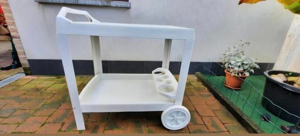 Dranken trolley kunststof, Ophalen, Zo goed als nieuw, Kunststof