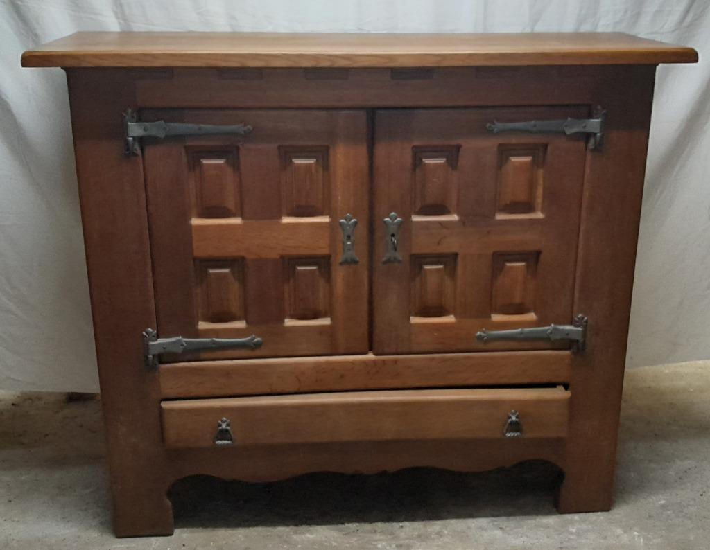 Meuble armoire chêne massif - Vintage années 1970, Maison & Meubles, Enlèvement, Utilisé