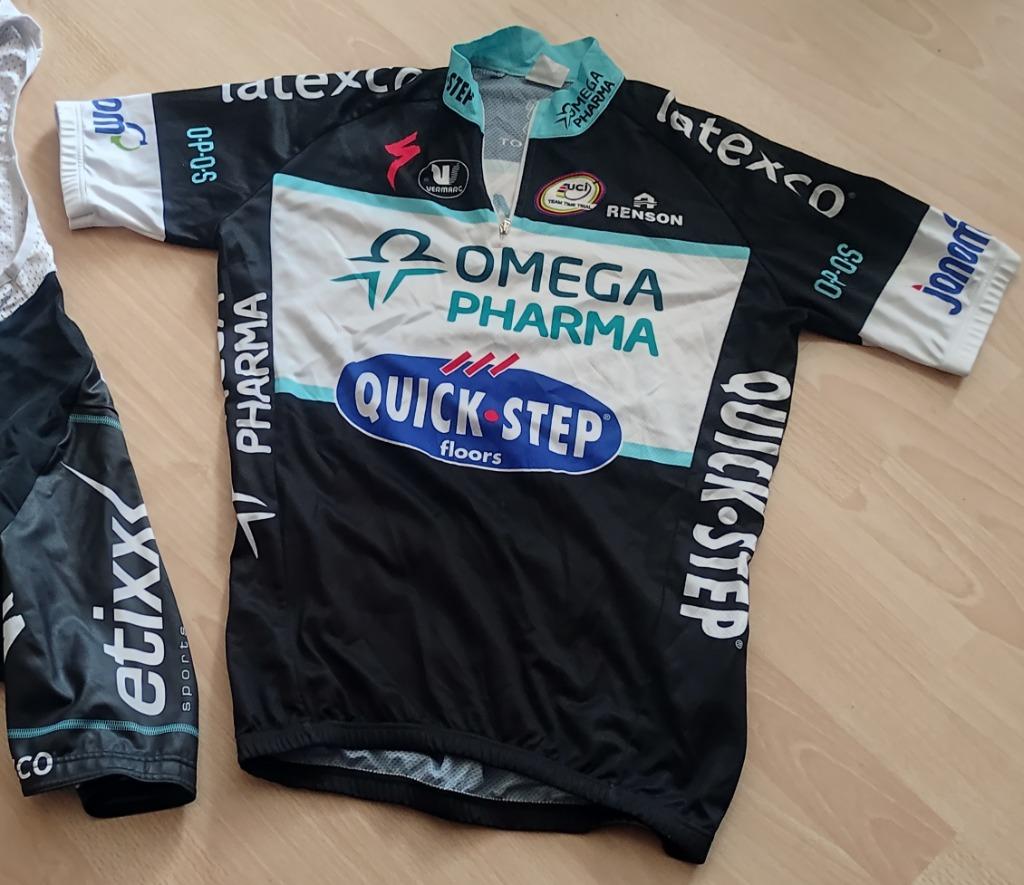 S small fietskleding shirt Quickstep Omega Pharma S-2-46, Fietsen en Brommers, Fietsaccessoires | Fietskleding, Gebruikt, Dames