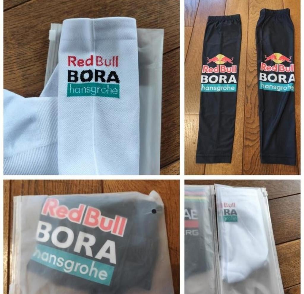 Lot Red Bull Bora. Chaussettes et manchettes légères , n