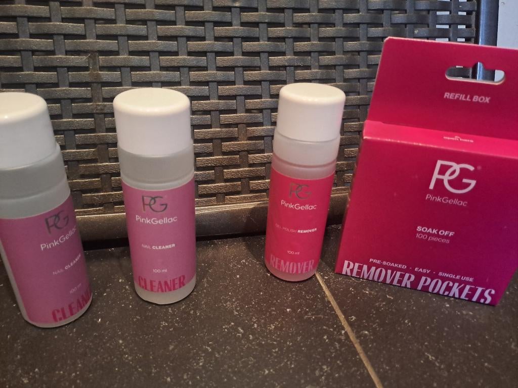 Gellac rose - kit de démarrage complet+accessoires et lampe, Neuf, Maquillage, Enlèvement ou Envoi, Autres couleurs