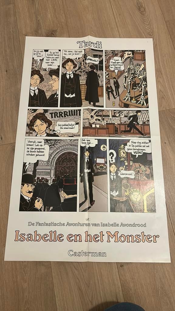 Tardi isabelle avondrood poster 1976, Collections, Personnages de BD, Enlèvement ou Envoi, Neuf