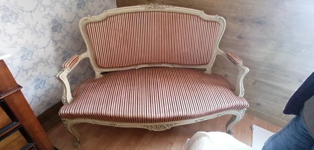 Canapé et 2 chaises type Louis XV, Antiquités & Art, Enlèvement