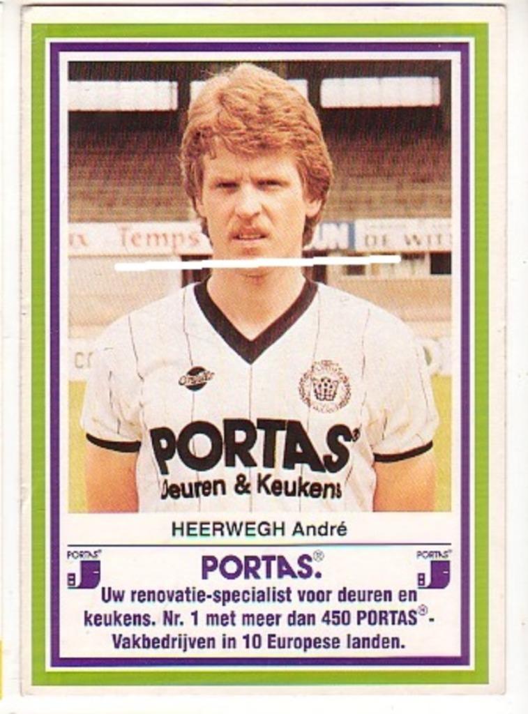 Lokeren / Foto André Heerwegh / Postkaartformaat, Verzamelen, Sportartikelen en Voetbal, Zo goed als nieuw, Spelerskaart, Verzenden