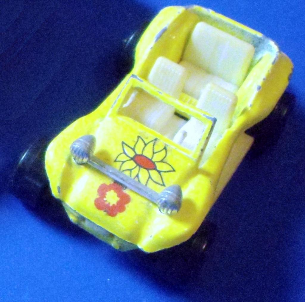 Dune Buggy 248 jaune, Majorette, de1974/8, Enlèvement ou Envoi, Utilisé, Voiture
