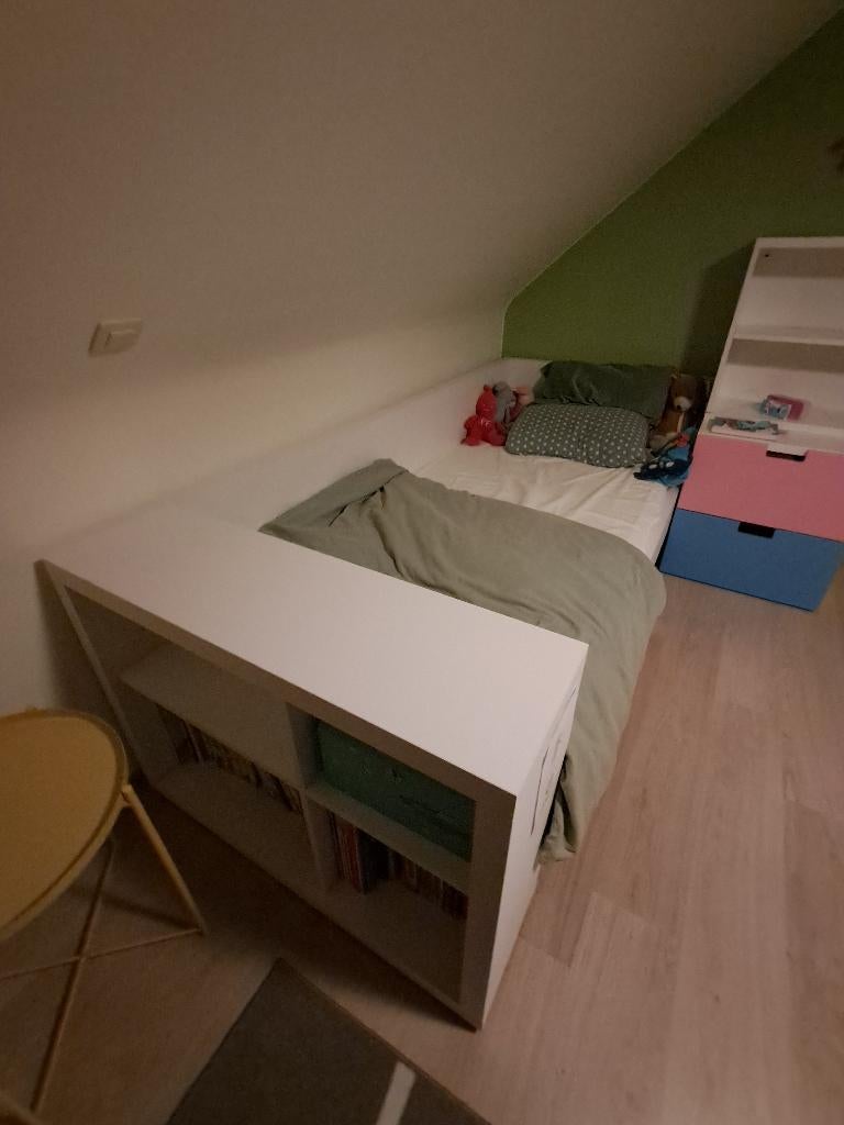 1-persoonsbed, Ophalen, Eenpersoons, Wit, Overige maten