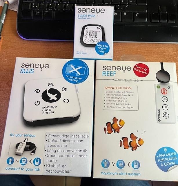 Seneye SWS + Seneye Reef + 1 slide, Dieren en Toebehoren, Vissen | Aquaria en Toebehoren, Gebruikt, Ophalen of Verzenden