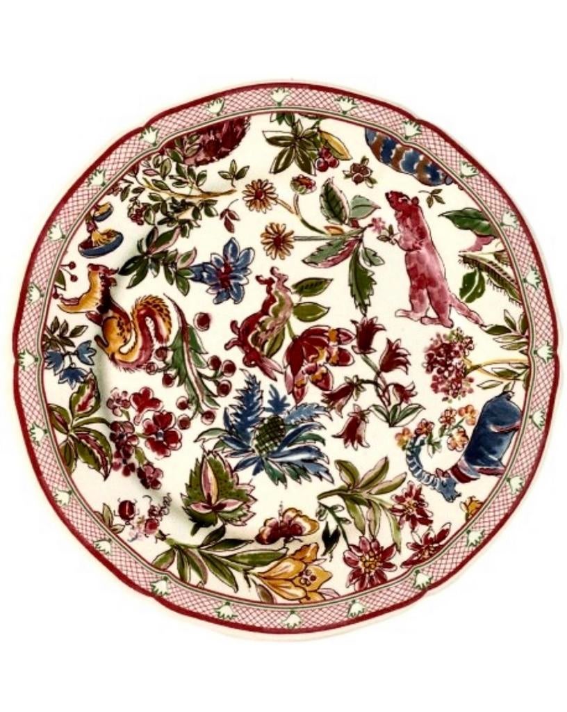 Assiette à dessert Gien France Jardin Imaginaire, Enlèvement